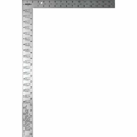 JOHNSON LEVEL 16 In. x 24 In. Steel Professional Easy-Read Carpenter's Square with Tables CS9